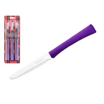Набор ножей столовых, 3шт., серия INOVA D+, фиолетовые, DI SOLLE