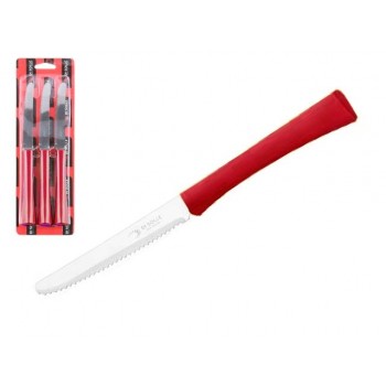 Набор ножей столовых, 3шт., серия INOVA D+, красные, DI SOLLE