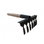 Грабли малые витые 5 зуб. с дер.черенком 370мм