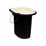 Ведро туалетное 16л (белый ротанг) IDEA