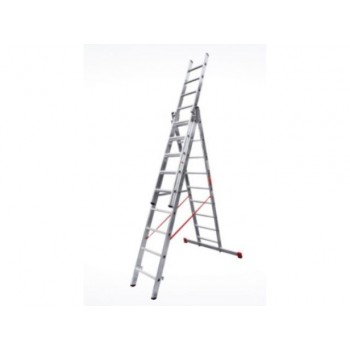 Лестница алюм. 3-х секц. 236/562/250 см 3х9 ступ. 15,9 кг  NV3230 Новая Высота