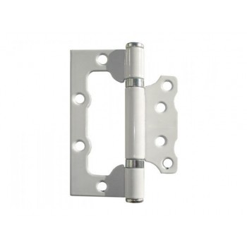 Петля 100 мм универсальная неврезная, белая (2 шт в зип-локе) STARFIX