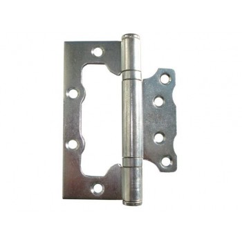 Петля 100 мм универсальная неврезная, белый цинк (2 шт в зип-локе) STARFIX