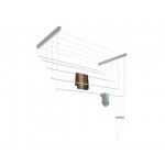 Сушилка для белья потолочная стальная 1,7 м, 5 стержней, белая, ЛИАНА