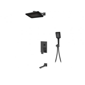 Душевая система (Lt) D35, серия Lily черный, a-five