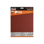 Шлифлист 230х280мм Р60 бум.осн. 5шт. GEPARD (GP5011-60)