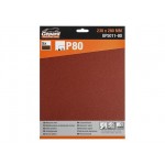 Шлифлист 230х280мм Р80 бум.осн. 5шт. GEPARD (GP5011-80)