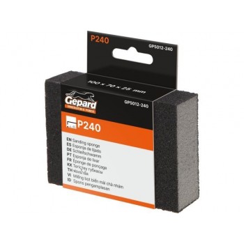 Губка абразивная 100х70х25мм Р240 GEPARD (GP5012-240)