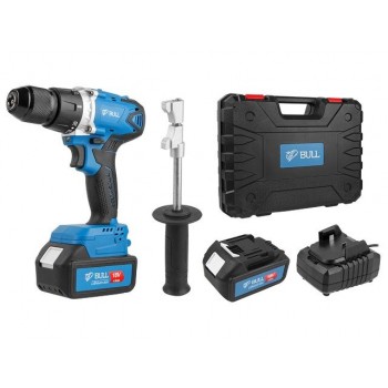 Аккум. дрель-шуруповерт BULL SR 1802 в чем. XLTpro БЕСЩЕТ., 18 В, 80 Н*м, 2*4 А*ч, БЗП 13 мм