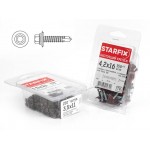 Саморез кровельный 4.8х38 мм цинк, шайба с прокл., PT1 (4500 шт в коробе) STARFIX