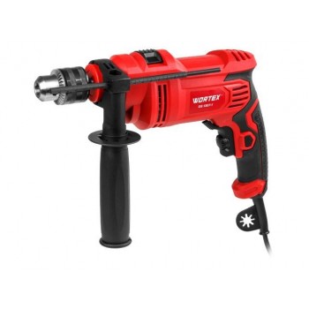 Дрель ударная WORTEX DS 1307-1 в кор. 800 Вт, 1 скор, 25 мм в дер., ключевой патрон 13 мм.