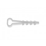 Дюбель-хомут для прямоугольного кабеля 12х6 мм белый (100 шт в пласт. конт.) STARFIX