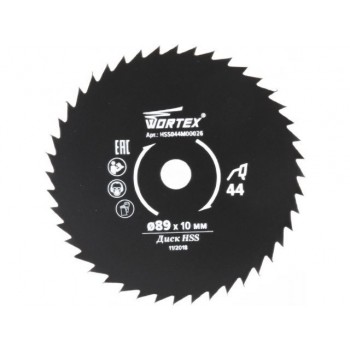 Диск пильный по металлу 89x10 мм 44 зуб. HS S044 M WORTEX для HS 2865