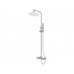 Душевая термостатическая система (Lt), серия THS хром, AV Engineering