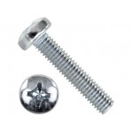 Винт М6х50 мм полусф. головка, цинк, DIN 7985 (2000 шт в коробе) STARFIX