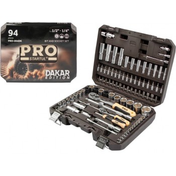 Набор головок и бит 94пр. 1/4",1/2" PRO STARTUL DAKAR (PRO-094DK)