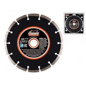 Алмазный круг 180х22 мм универс. сегмент. GEPARD