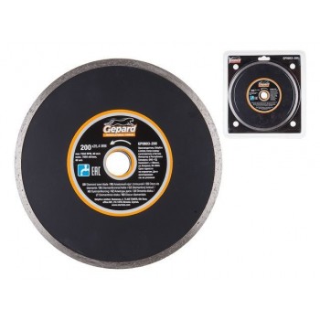 Алмазный круг 200х25.4 мм по керамике сплошн. GEPARD