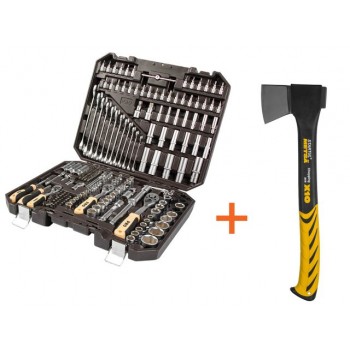 Набор головок и ключей 219пр. 1/4",3/8",1/2" PRO STARTUL DAKAR (PRO-219DK) АКЦИЯ + топор ST2030-10
