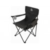 Кресло складное кемпинговое с держателем для бутылок + чехол, черное, серия Coyote, ARIZONE