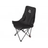 Кресло складное кемпинговое с карманом + чехол, черное, ARIZONE