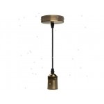 Светильник декоративный RETRO PLC 03 E27 230V/1M ANTIQUE BRONZE (патрон с проводом) JAZZWAY
