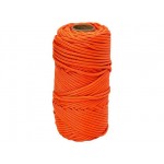Паракорд с сердечником (3 нити) d2мм оранжевый 50м