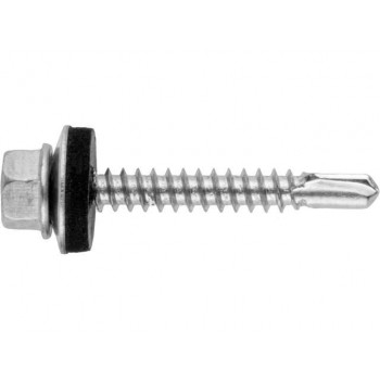 Саморез кровельный 4.8х60 мм цинк, шайба с прокл., PT3 (3000 шт в коробе) STARFIX