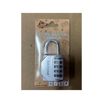 Замок навесной кодовый, серебро, ARIZONE