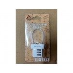 Замок навесной кодовый, серебро, ARIZONE