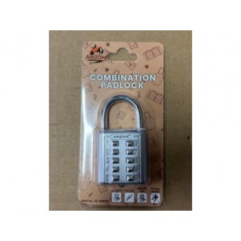 Замок навесной кодовый, серебро, ARIZONE