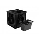 Дождеприемник пластиковый 300х300 в сборе (черный), Ecoteck, РБ