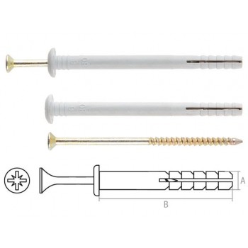 Дюбель-гвоздь 6х80 мм полипропилен гриб (5 кг) STARFIX