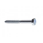 Шуруп 10х80 мм шестигр. головка, цинк, DIN 571 (50 шт в карт. уп.) STARFIX