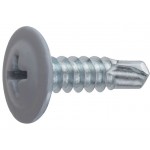 Саморез 4.2х16 мм с прессшайбой, цинк, со сверлом, RAL 7004 (500 шт в карт. уп.) STARFIX