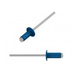 Заклепка вытяжная 3.2х8 мм алюминий/сталь, RAL 5005 (50 шт в зип-локе) STARFIX