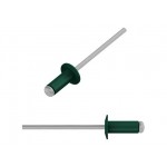 Заклепка вытяжная 3.2х8 мм алюминий/сталь, RAL 6005 (50 шт в зип-локе) STARFIX