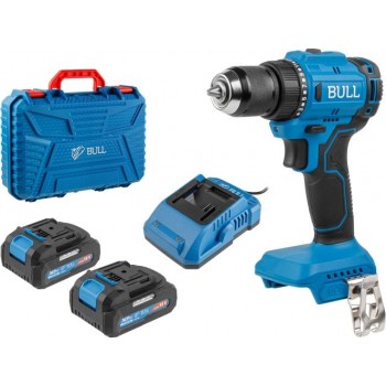 Аккум. дрель-шуруповерт BULL SR 1803 в чем. XLTpro БЕСЩЕТ., 2x2 А*ч, 18 В, 45 Н*м, БЗП 10 мм