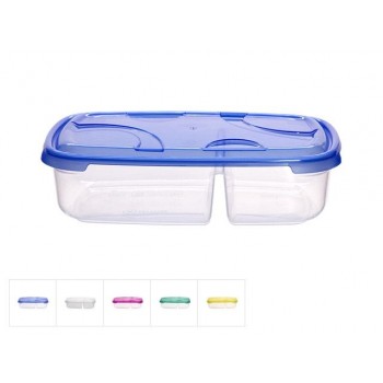 Контейнер пласт. прямоуг. 0.5 л + 0.3 л, с крышкой, Frigo Plus, DRINA