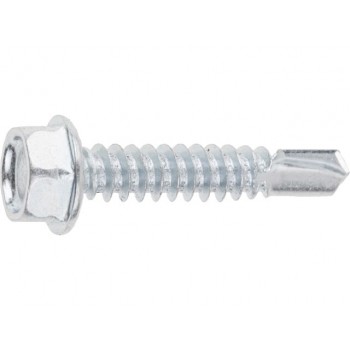 Саморез для фасадных систем 6.3х32 мм цинк, DIN 7504-K (350 шт в карт. уп.) STARFIX